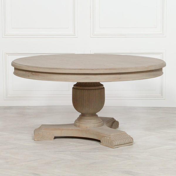 150cm Rustic Round Dining Table – view 9