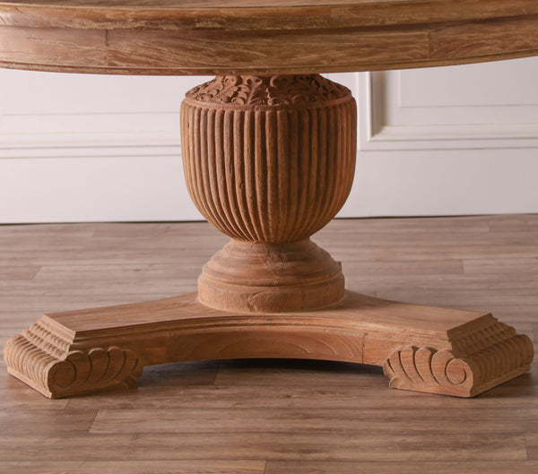 150cm Rustic Round Dining Table – view 7