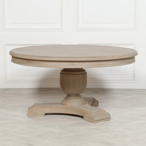 150cm Rustic Round Dining Table – view 8