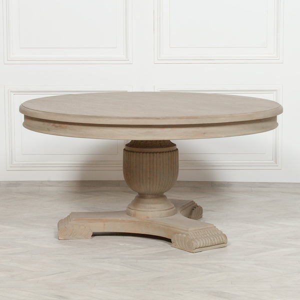 150cm Rustic Round Dining Table – view 8