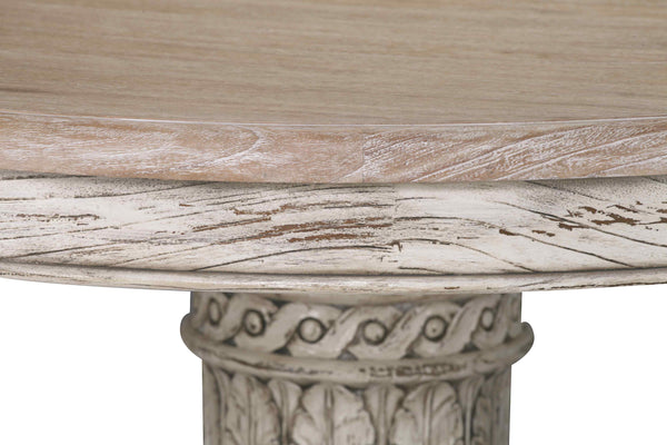 Heavy Distressed 145cm Round Dining Table – view 10
