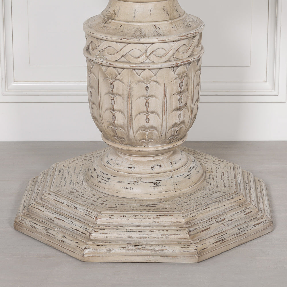 Heavy Distressed 145cm Round Dining Table – view 1
