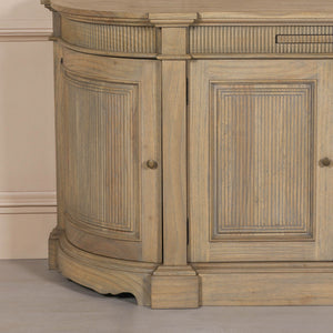 Rustic Wooden Fluted Buffet Sideboard – view 2