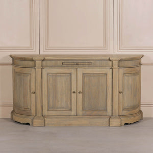 Rustic Wooden Fluted Buffet Sideboard – view 6