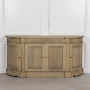 Rustic Wooden Fluted Buffet Sideboard – view 12