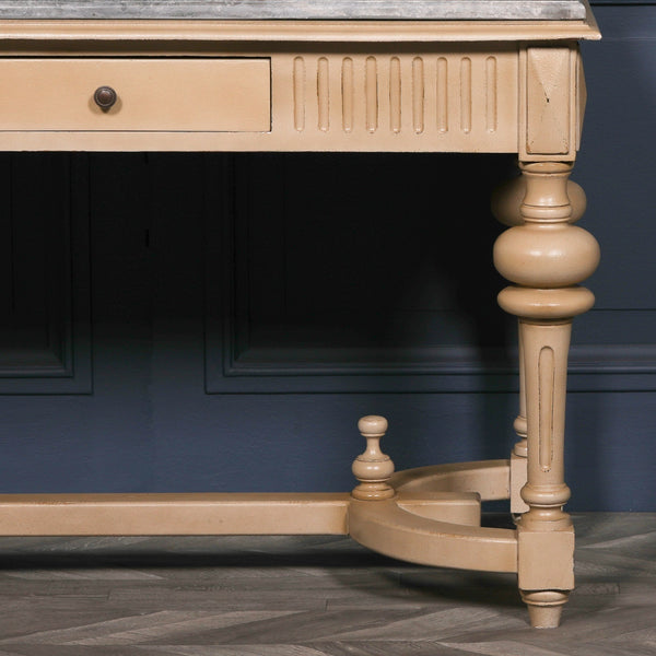 Stone Top Painted Console – view 4