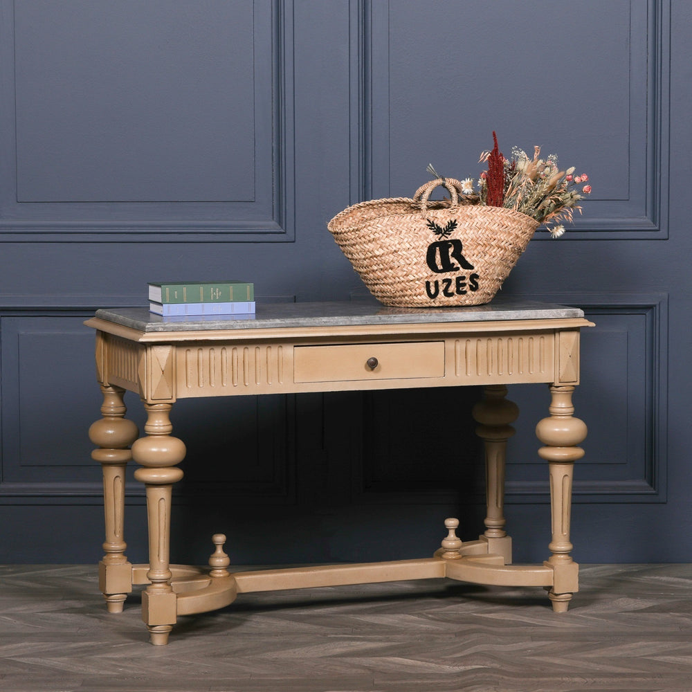 Stone Top Painted Console – view 1