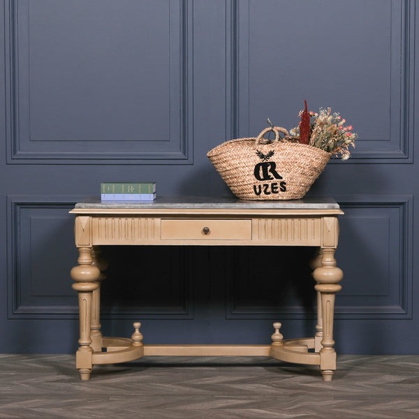 Stone Top Painted Console – view 2