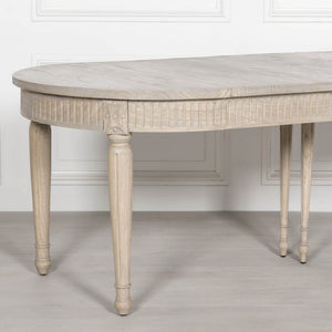 Rustic Wooden Extendable 100cm Dining Table – view 2
