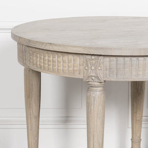 Rustic Wooden Extendable 100cm Dining Table – view 3