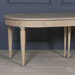Rustic Wooden Extendable 100cm Dining Table – view 11