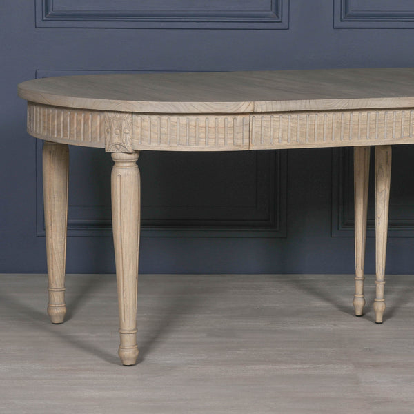 Rustic Wooden Extendable 100cm Dining Table – view 11