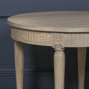 Rustic Wooden Extendable 100cm Dining Table – view 9