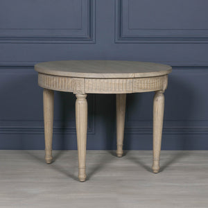 Rustic Wooden Extendable 100cm Dining Table – view 8