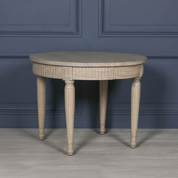 Rustic Wooden Extendable 100cm Dining Table – view 8