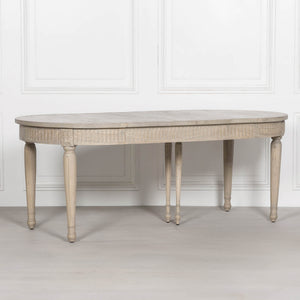 Rustic Wooden Extendable 100cm Dining Table – view 4