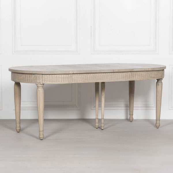 Rustic Wooden Extendable 100cm Dining Table – view 4