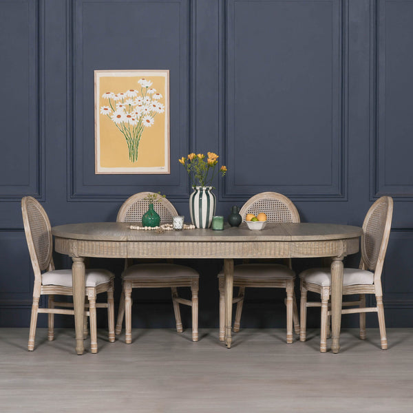 Rustic Wooden Extendable 100cm Dining Table – view 12