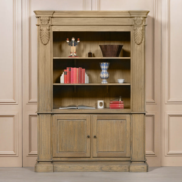 Large Rustic Open Bookcase – view 1