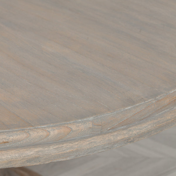 Rustic Wooden Round Dining Table 147cm – view 10