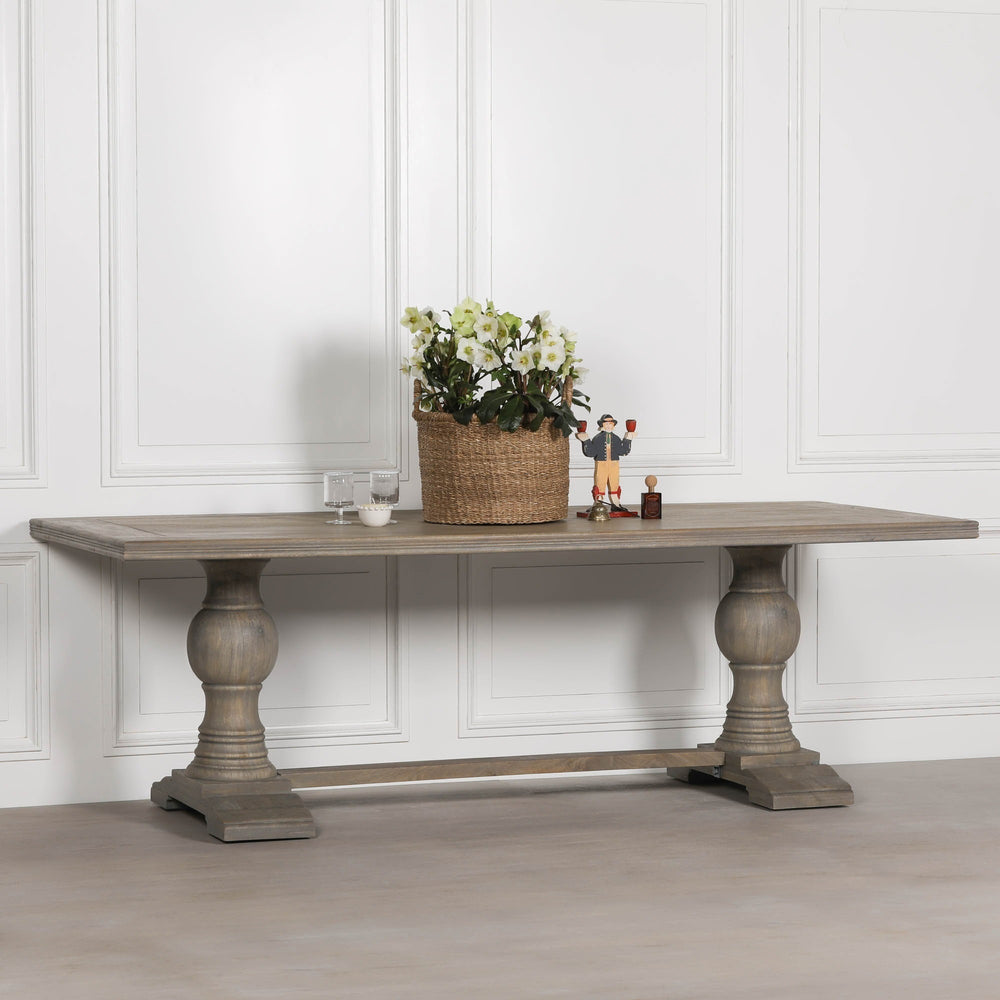 Rustic Wooden Dining Table 240cm – view 1