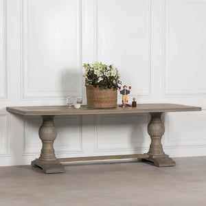 Rustic Wooden Dining Table 240cm – view 1