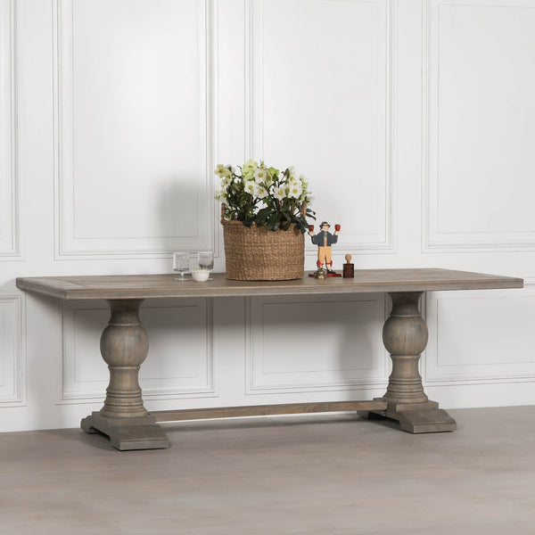 Rustic Wooden Dining Table 240cm – view 1