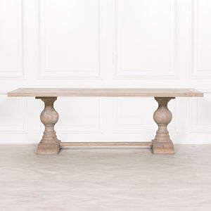 Rustic Wooden Dining Table 240cm – view 14