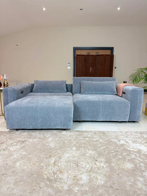Prescott Electric Sofabed – Grey & Beige Stylish Living Room Sofa Bed