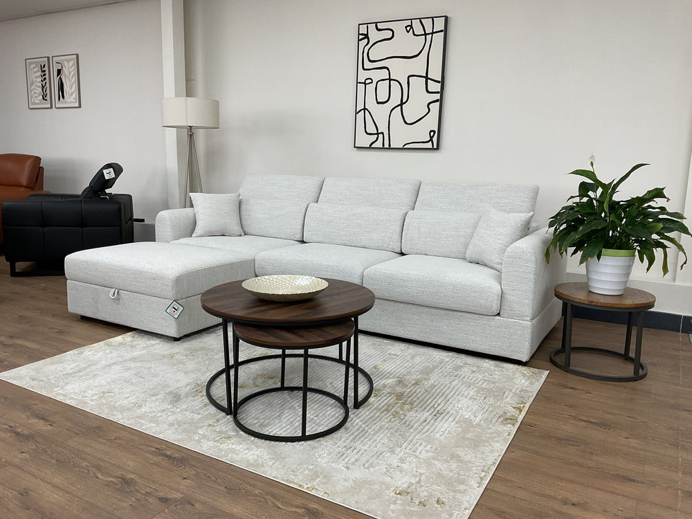 Dexter Beige Universal Corner Sofa – view 1