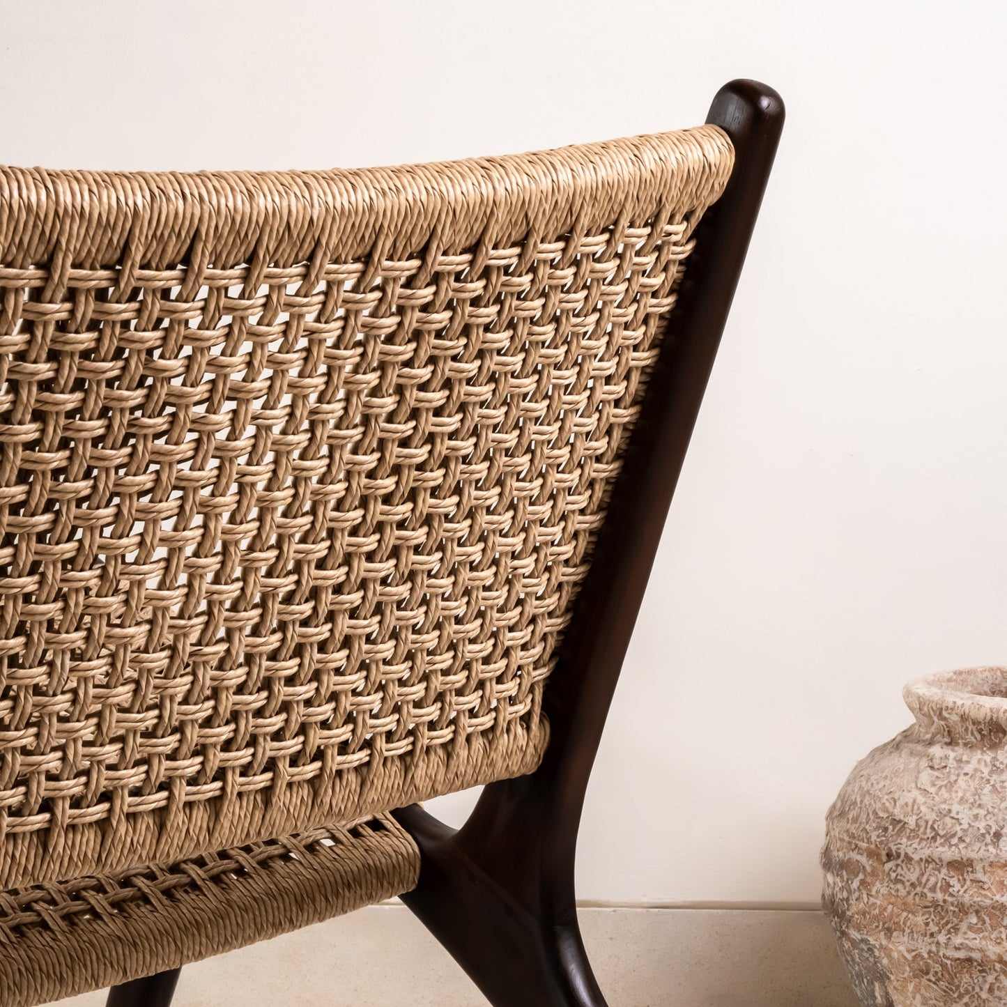 Zara Chocolate Rattan Accent Chair