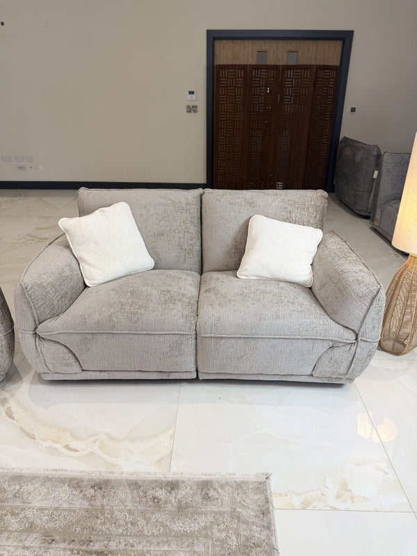 Angelo Beige 2 Seater Sofa – showroom photo