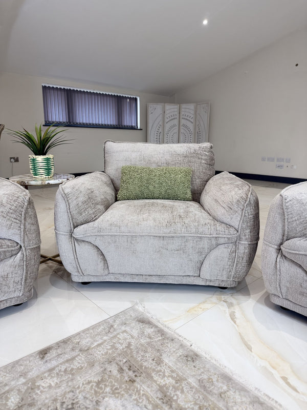 Angelo Beige Armchair – showroom photo