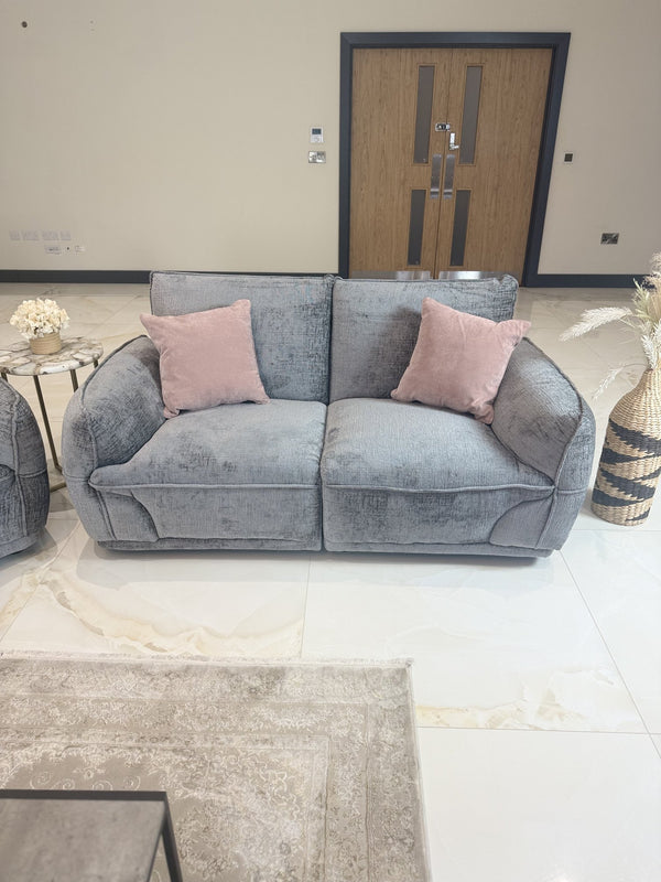 Angelo Grey 2 Seater Sofa – showroom photo