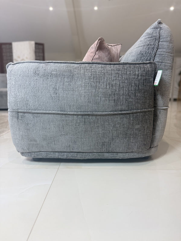 Angelo Grey 3 Seater Sofa – showroom photo