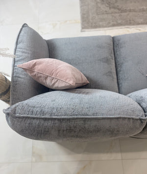 Angelo Grey 3 Seater Sofa – showroom photo