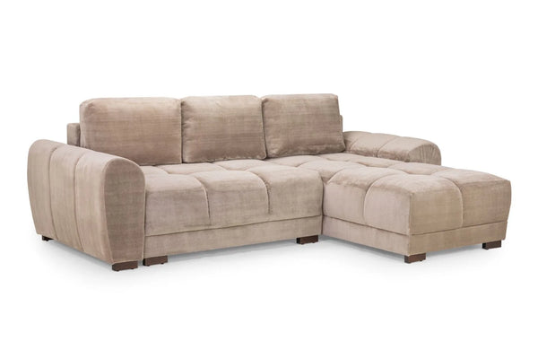 Azzuro Mocha Universal Corner Sofabed – Upholstered Sofa Bed