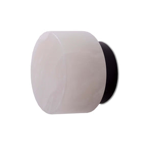 Rock Wall Ceiling 9 IP44 – Black Base and Alabaster Shade