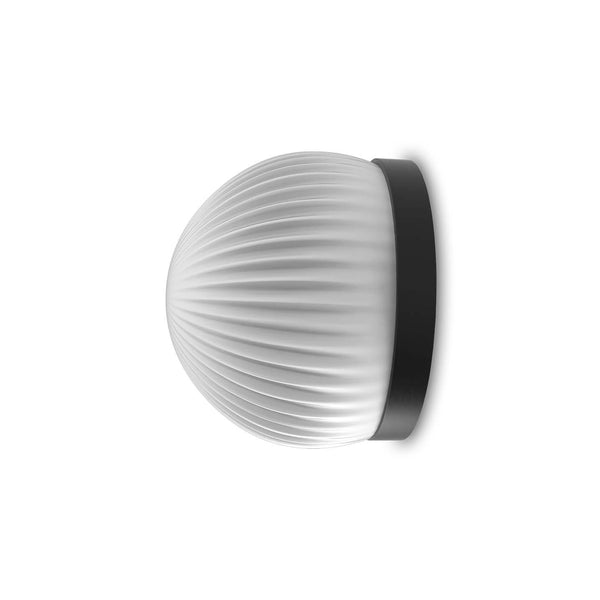 Roi Wall Ceiling Simple – Black Base and Opal White Glass