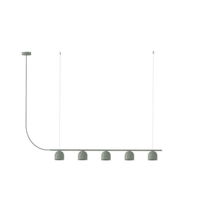Rio Pendant Chandelier Linear 9 – Green