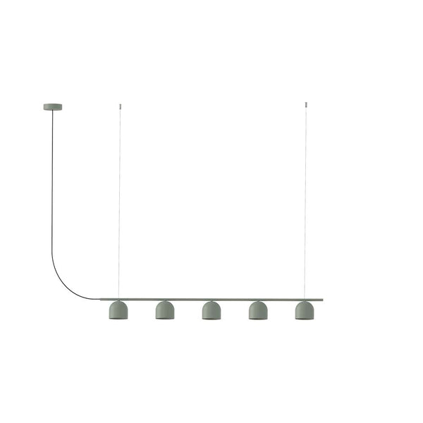Rio Pendant Chandelier Linear 9 – Green