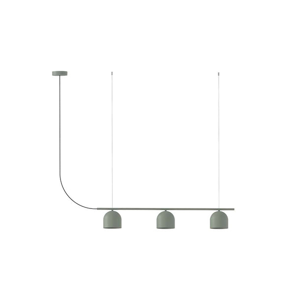 Rio Pendant Chandelier Linear 3 – Green