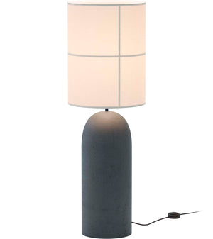 Rania Floor – Dark Grey Concrete Base and White Cream Shade