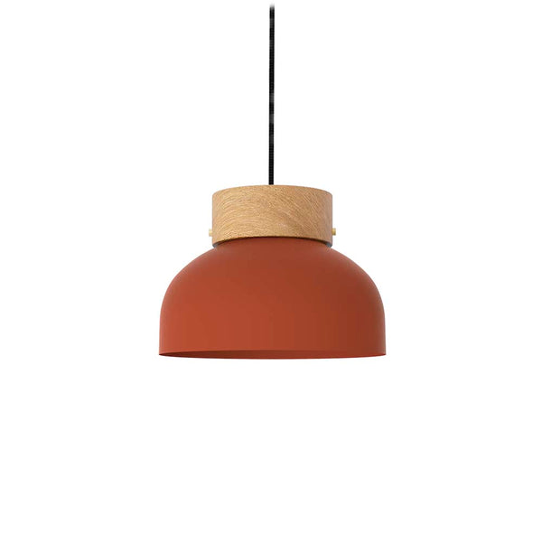 Reiko Pendant Flat – Matte Terracotta Red