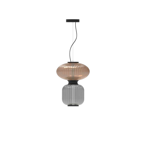 Goldenberry Pendant – Amber & Grey