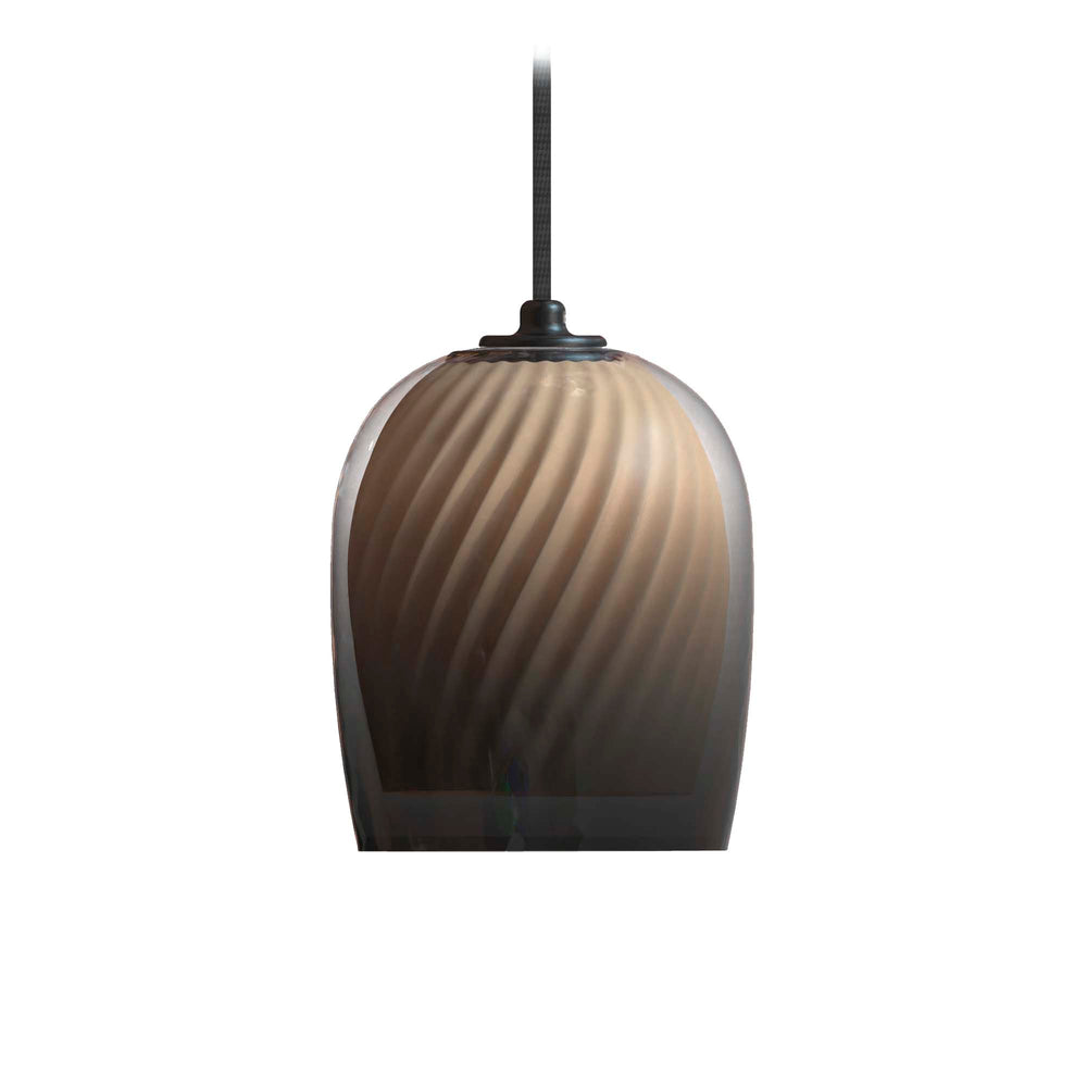 Bruma Pendant – Gradient Smoked Glass and Oyster