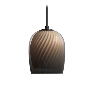 Bruma Pendant – Gradient Smoked Glass and Oyster