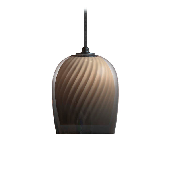 Bruma Pendant – Gradient Smoked Glass and Oyster