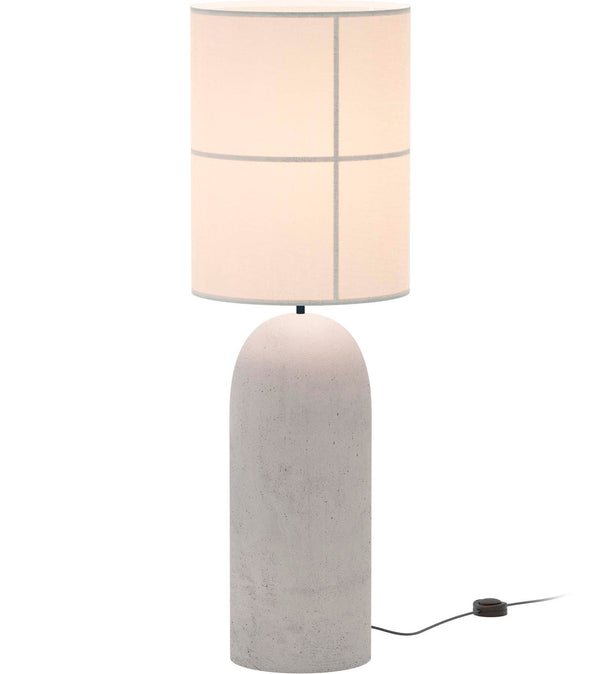 Rania Floor – Light Grey Concrete Base and White Cream Shade