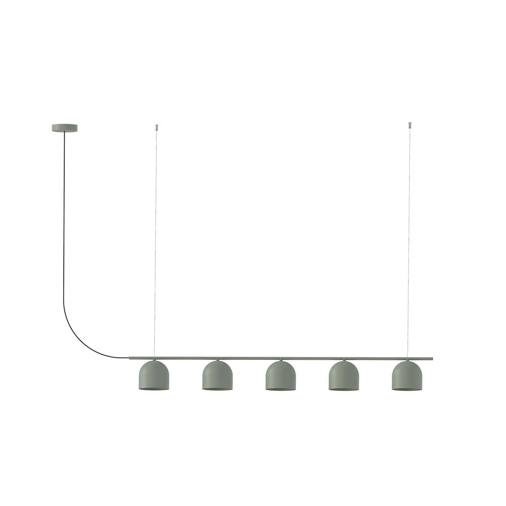 Rio Pendant Chandelier Linear 5 – Green